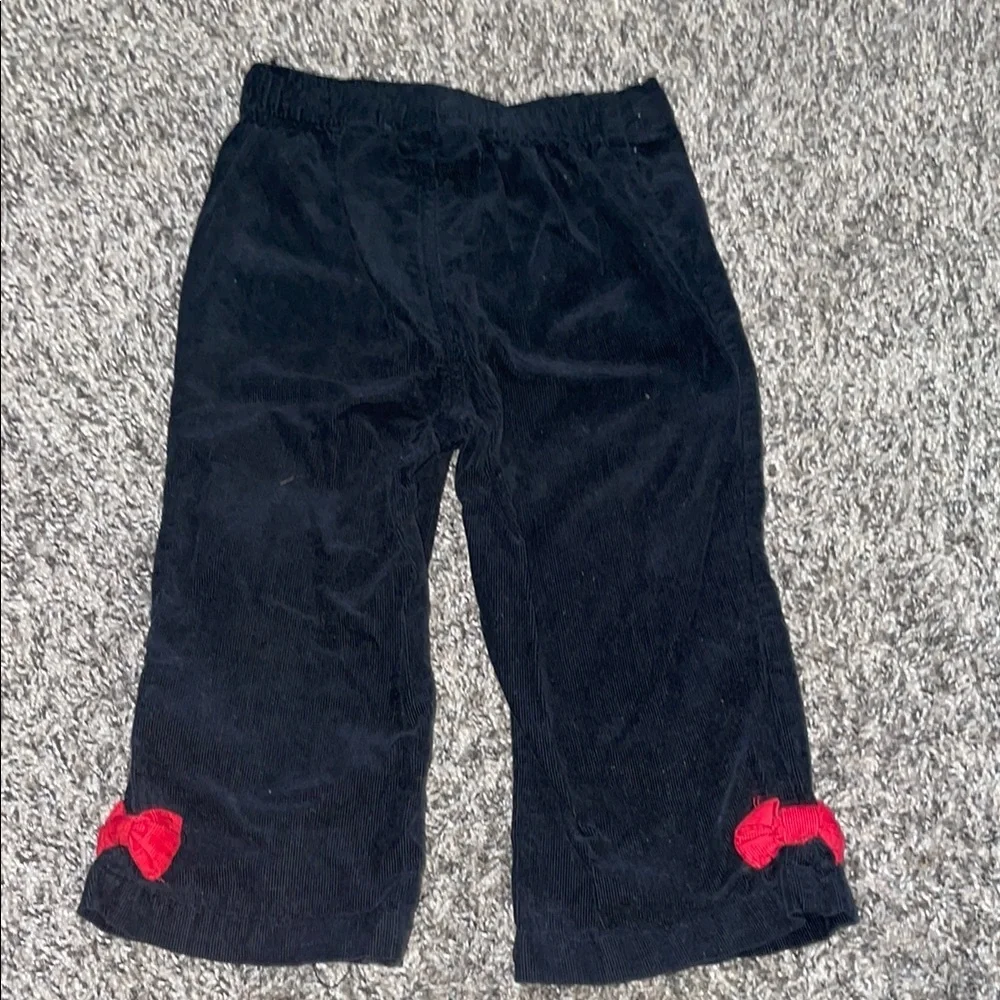 Kids Black and Red Casual Bottoms